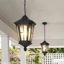 Ver imagem 5 de Kit 6 Pendentes de Teto Lente Fosca Luminária Grega Colonial Retro Preta Dital