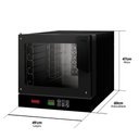 Ver imagem 4 de Forno Turbo Elétrico 4 Esteiras Saro Ftd11 2500w com Painel Digital e Interior Inox Preto 127v