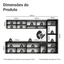 Ver imagem 3 de Armário de Cozinha Completa 300 cm Suspenso Preto Nice Madesa 03