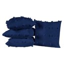 Ver imagem 1 de Kit 4 Almofadas Cheias para Sofá 45x45cm Sofist Micro Percal 300 Fios - Marinho