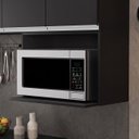 Ver imagem 1 de Suporte Microondas e Forno Elétrico Aéreo 60cm Itália Preto - Lumil