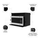 Ver imagem 3 de Suporte Microondas e Forno Elétrico Aéreo 60cm Itália Preto - Lumil