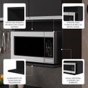 Ver imagem 3 de Suporte Microondas e Forno Elétrico Aéreo 60cm Itália Preto - Lumil