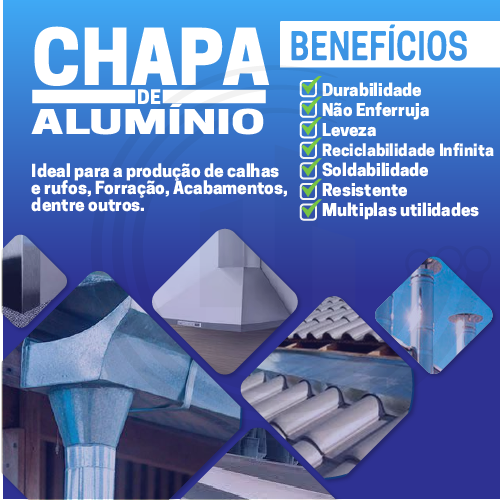 Chapa Folha de Alumínio para Calha/rufo/telhado 30cm - 2