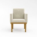 Ver imagem 1 de Kit 02 Poltronas com Base + Namoradeira com Base - Sala Bege