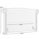 Ver imagem 4 de Cabeceira Cama Box King com Tachas 195 cm Sofia P05 Linho Creme - Lyam Decor