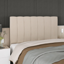 Ver imagem 2 de Cabeceira Casal Estofada 140cm Carla Linho com Frames:bege