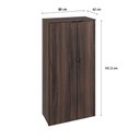 Ver imagem 6 de Armário Alto Fechado com 02 Portas 161,5x80x42cm Wlaf80 Nogal - Preto