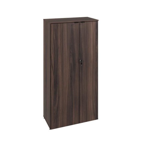 Armário Alto Fechado com 02 Portas 161,5x80x42cm Wlaf80 Nogal - Preto