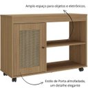 Ver imagem 3 de Rack para Tv até 42 Polegadas 1 Porta com Rodízios Sampa - Artely