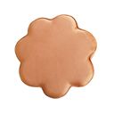 Ver imagem 4 de Puff Flor Decorativo Redondo Banqueta Pés Palito Veludo Cor:terracota