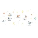 Ver imagem 2 de Adesivo Astronautas com Planetas em Aquarela Adesivos Primeiro Quarto 1