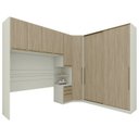 Ver imagem 1 de Quarto Casal Modulado 8 Portas Seletto Areia Jequitiba Henn