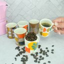 Ver imagem 2 de Kit 6 Canecas Cerâmica Chá Café Coffee Time 80ml