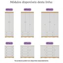 Ver imagem 7 de Berço Americano 3 em 1 com Colchão Incluso e Cômoda 2 Portas 4 Gavetas Realeza Multimóveis