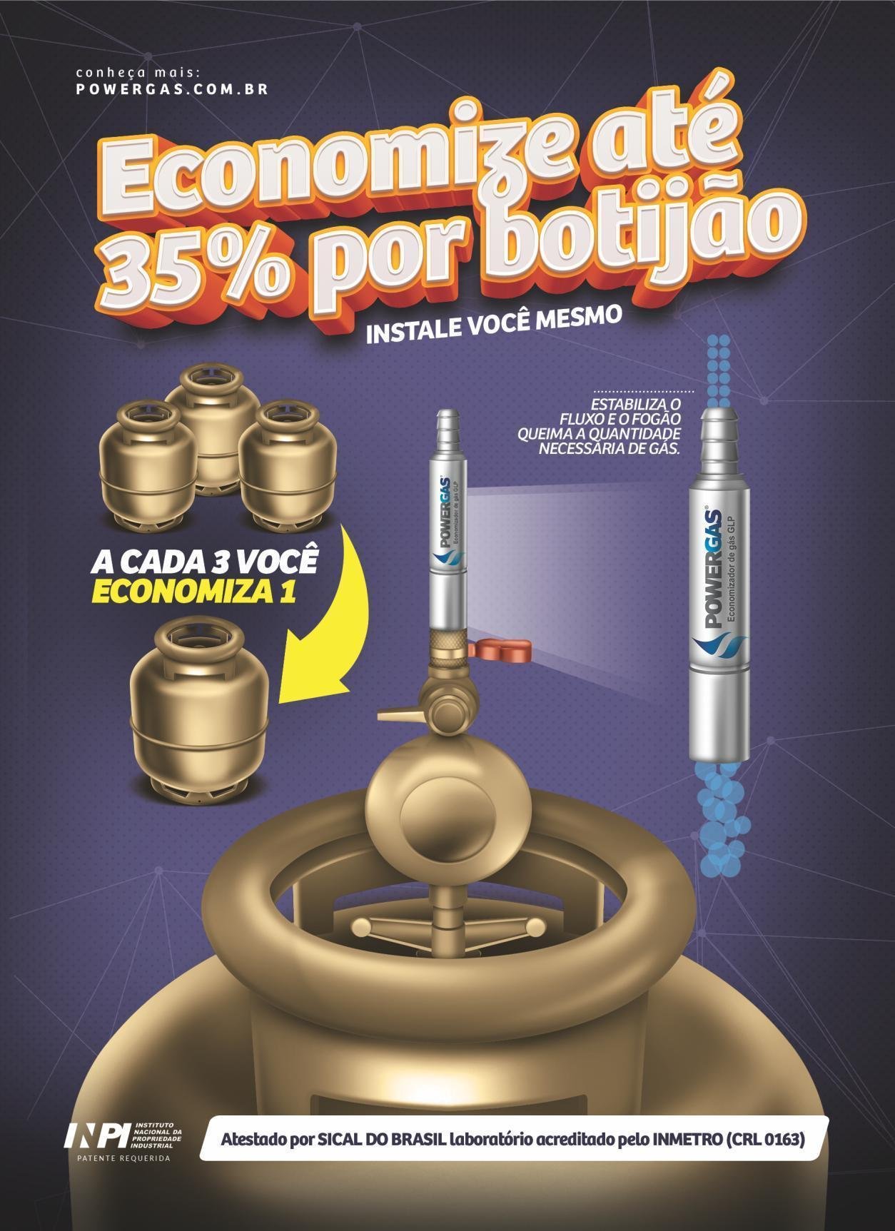 Economizador de Gás de Cozinha (botijão Glp) - 3