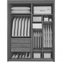 Ver imagem 2 de Guarda Roupa Espelhado 2 Portas 3 Gavetas -pietro- Bettio