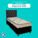 Ver imagem 4 de Cama Box + Colchão Solteiro D33 Maxsono Paropas + Cabeceira Estofada