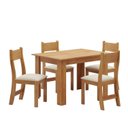 Ver imagem 2 de Conjunto Sala de Jantar 4 Lugares Retangular Tampo de MDP Tulipa