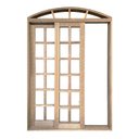 Ver imagem 2 de Porta Balcão de Correr de Madeira Cedro Arana Purgato Arco Bat.14 Cm- 2.35 (a) X 1.70 (l)