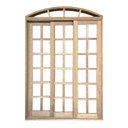 Ver imagem 3 de Porta Balcão de Correr de Madeira Cedro Arana Purgato Arco Bat.14 Cm- 2.35 (a) X 1.70 (l)