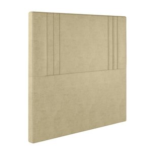 Cabeceira Solteiro Londres em Corino com Sapata Cor Bege Sonhar