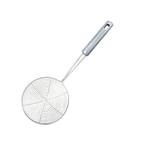 Coador de Aço Inoxidável Walfos, Peneira de Malha, Filtro de Oleo, Acessórios para Cozinha 31x12cm