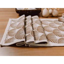 Kit Tapete e Passadeira Cozinha 3 Peças Concha Búzios:caramelo - 8