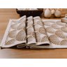 Kit Tapete e Passadeira Cozinha 3 Peças Concha Búzios:caramelo - 8