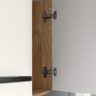 Cozinha Compacta Suspensa 7 pts 2 gavetas Carvalho/Off White Juliete Nicioli - 5