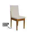 Ver imagem 4 de Kit 2 Cadeiras de Jantar Madeira Maciça Estofadas Dakota Cerejeira e Nevoa