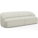Ver imagem 1 de Sofá 4 Lugares Curvo Orgânico para Sala Living 280cm Barolo L06 Linho Cru - Lyam Decor