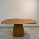 Ver imagem 3 de Mesa de Jantar Cone Oval Orgânica 120x80 Cm Freijó