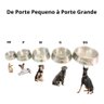 Kit 2 Comedouros Potes Ração Água Alumínio Pesado 700ml Jjb - 5