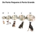 Ver imagem 5 de Kit 2 Comedouros Potes Ração Água Alumínio Pesado 700ml Jjb