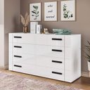 Ver imagem 1 de Cômoda Organizadora 150cm com 8 Gavetas 240838 Linha Lisboa Politorno