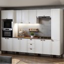 Ver imagem 1 de Cozinha Completa Modulada 310cm com Tampo 8 Peças Friz Genialflex