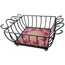 Ver imagem 1 de Fruteira de Mesa Ferro e Azulejo Quadrada Grande pra Cozinha Azulejo G5
