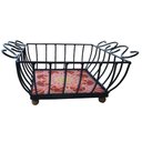 Ver imagem 3 de Fruteira de Mesa Ferro e Azulejo Quadrada Grande pra Cozinha Azulejo G5