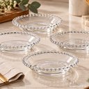 Ver imagem 7 de Kit 4 Pratos Cristal Sobremesa Pearl 14cm Transparente