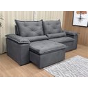 Ver imagem 4 de Sofá Retrátil Reclinável Confortável Várias Cores e Tamanhos Cor:cinza;tamanho:1,80