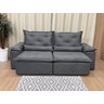 Sofá Retrátil Reclinável Confortável Várias Cores e Tamanhos Cor:cinza;tamanho:1,80 - 8