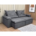 Ver imagem 2 de Sofá Retrátil Reclinável Confortável Várias Cores e Tamanhos Cor:cinza;tamanho:1,80