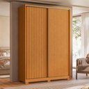 Ver imagem 1 de Guarda Roupa Flex Style 3 Gavetas 4 Prateleiras 160cm Cinamomo e Off White Casah
