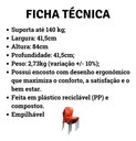 Ver imagem 6 de Kit 6 Cadeiras Bistrô Plástico Pés Alumínio Cor:marrom