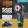 Esmerilhadeira Portatil Angular Serra Lixadeira sem Fio Polimento Corte Ferro Ceramica Aço - 10