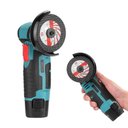 Ver imagem 2 de Esmerilhadeira Portatil Angular Serra Lixadeira sem Fio Polimento Corte Ferro Ceramica Aço