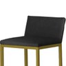 BANQUETA ALTA LUXO DANI COM ENCOSTO - BASE METAL DOURADO:PRETO - 2