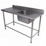 Pia Inox Industrial 1.90X70 Com 1 Cuba Direita - Chefstock - 1