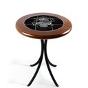 Ver imagem 2 de Cj Mesa Madeira Azulejo 60cm - Bistrô Fixa 78cm + 2 Cadeiras 43 - Natural - Família e Amigos